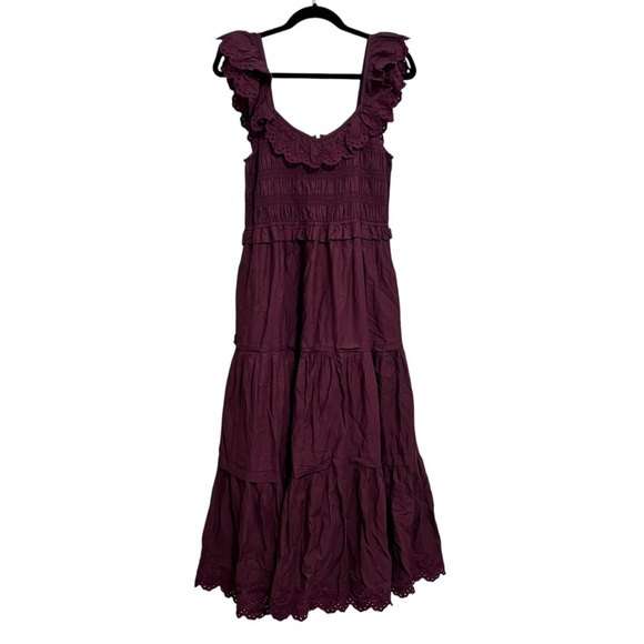 Madewell Lucie Embroidered Cotton Midi Dress - Picture 3 of 15